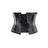 SiaLinda: Unterbrust Korsett Raven, schmal, Lamm Nappa, schwarz, echt Leder - SiaLinda.com